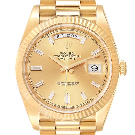 rolex presidential gold used|rolex date 40 228238.